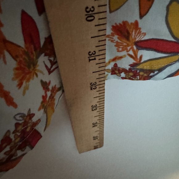 Stio Curtis Camp Shirt Mens XL Red Orange Floral Pearl Snap Western AOP Hawaiian - Picture 10 of 10